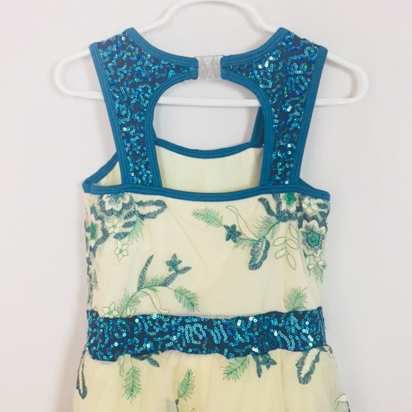 Curtain Call Dance Costume Size CME Ivory Dress - Picture 6 of 8